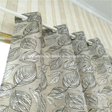 Typcial Circle Design Linen Similar 100% Polyester Curtain